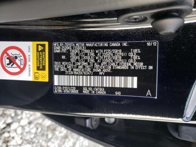 Photo 9 VIN: 2T2ZK1BA2DC103473 - LEXUS RX 350 