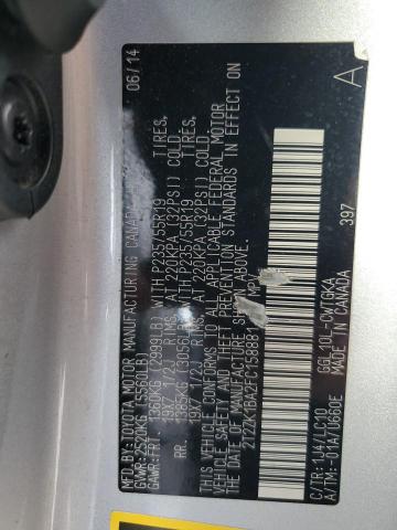 Photo 12 VIN: 2T2ZK1BA2FC158881 - LEXUS RX 350 