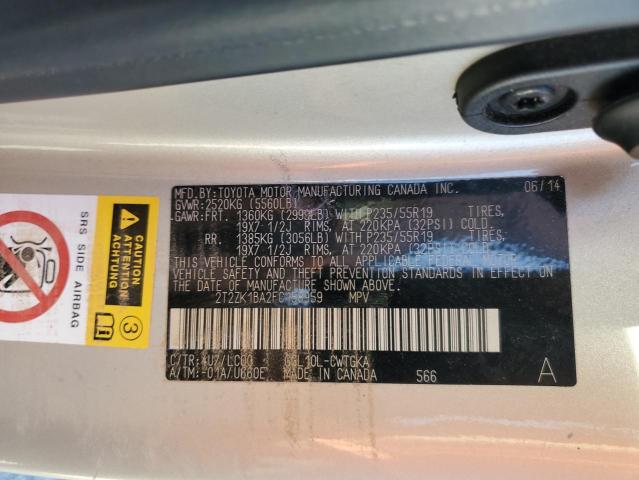 Photo 12 VIN: 2T2ZK1BA2FC158959 - LEXUS RX 350 