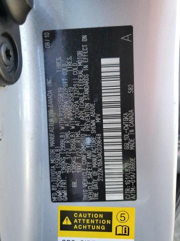 Photo 12 VIN: 2T2ZK1BA3AC039648 - LEXUS RX 350 