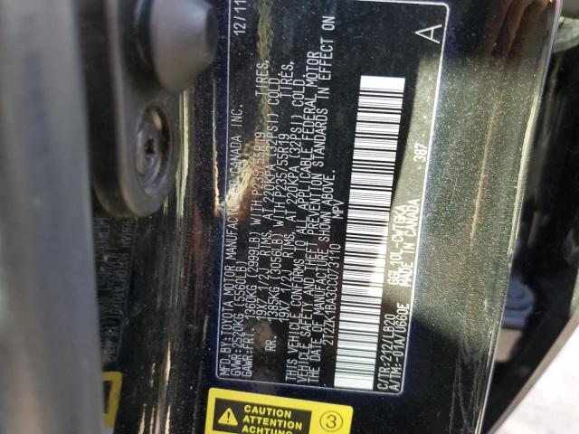 Photo 9 VIN: 2T2ZK1BA3CC073110 - LEXUS RX 350 