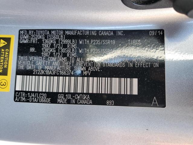 Photo 11 VIN: 2T2ZK1BA3FC166374 - LEXUS RX350 