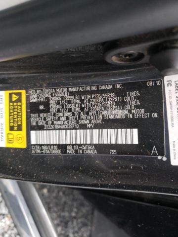 Photo 9 VIN: 2T2ZK1BA4AC039710 - LEXUS RX 350 