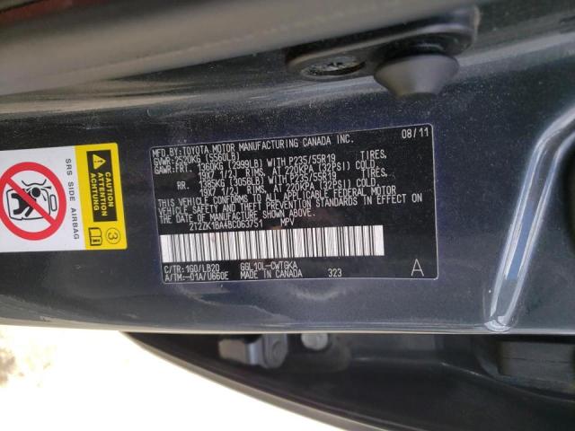 Photo 9 VIN: 2T2ZK1BA4BC063751 - LEXUS RX 350 