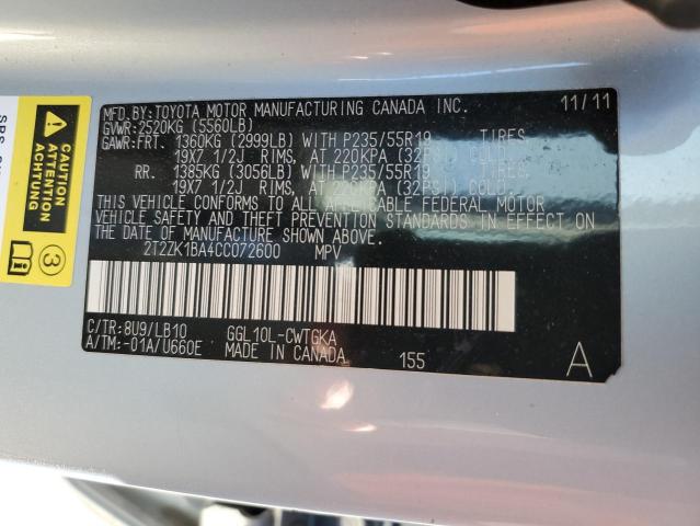 Photo 13 VIN: 2T2ZK1BA4CC072600 - LEXUS RX 350 