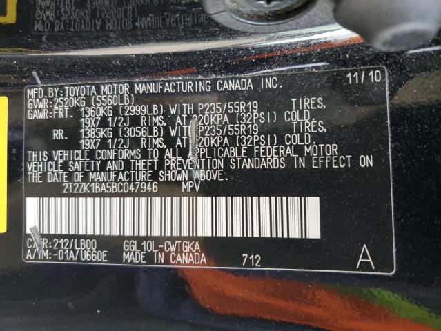 Photo 11 VIN: 2T2ZK1BA5BC047946 - LEXUS RX350 