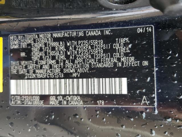 Photo 12 VIN: 2T2ZK1BA5FC151519 - LEXUS RX350 