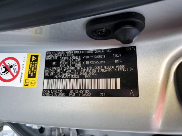 Photo 9 VIN: 2T2ZK1BA5FC183936 - LEXUS RX 350 