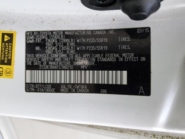 Photo 13 VIN: 2T2ZK1BA6FC188210 - LEXUS RX350 