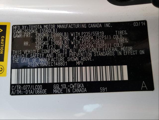 Photo 9 VIN: 2T2ZK1BA7EC148801 - LEXUS RX 350 