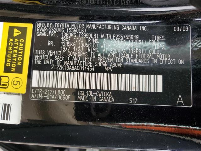 Photo 11 VIN: 2T2ZK1BA8AC014454 - LEXUS RX350 