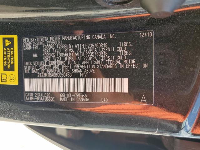 Photo 12 VIN: 2T2ZK1BA8BC050453 - LEXUS RX 350 