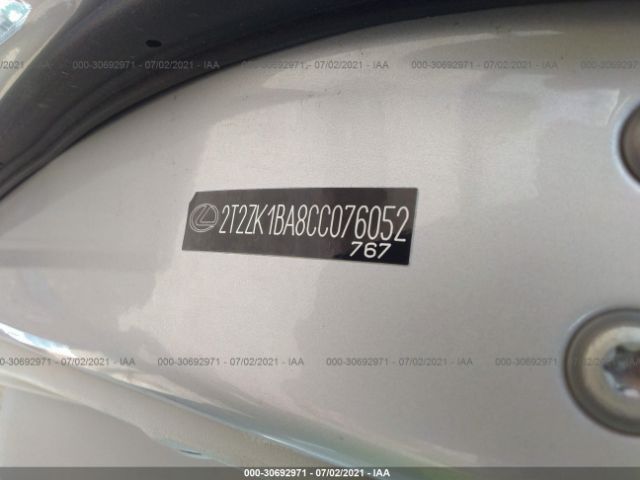 Photo 8 VIN: 2T2ZK1BA8CC076052 - LEXUS RX 350 