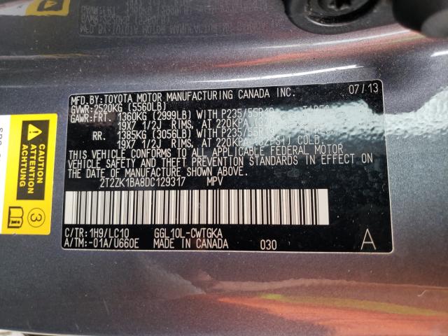 Photo 9 VIN: 2T2ZK1BA8DC129317 - LEXUS RX 350 