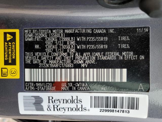 Photo 11 VIN: 2T2ZK1BA8FC176883 - LEXUS RX350 