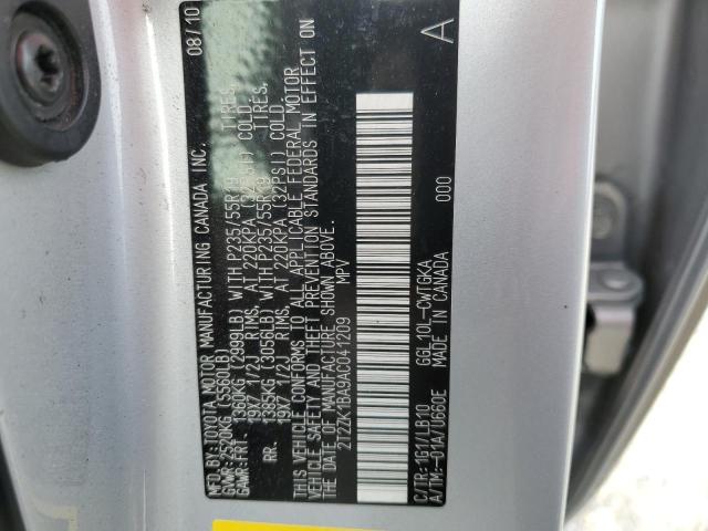 Photo 12 VIN: 2T2ZK1BA9AC041209 - LEXUS RX350 