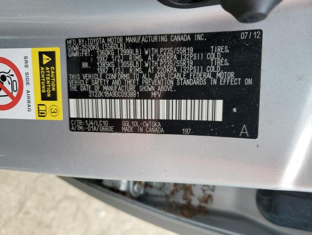 Photo 13 VIN: 2T2ZK1BA9DC093881 - LEXUS RX 350 