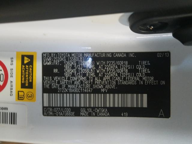 Photo 9 VIN: 2T2ZK1BA9DC114647 - LEXUS RX 350 