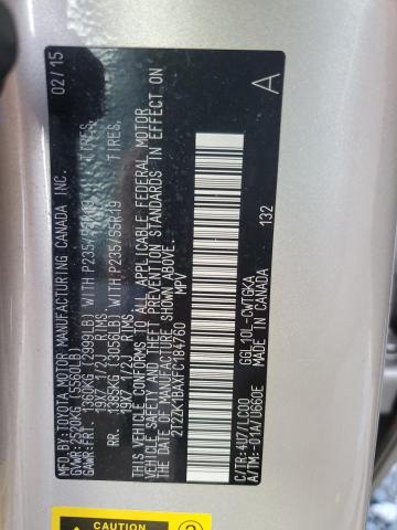 Photo 12 VIN: 2T2ZK1BAXFC184760 - LEXUS RX 350 