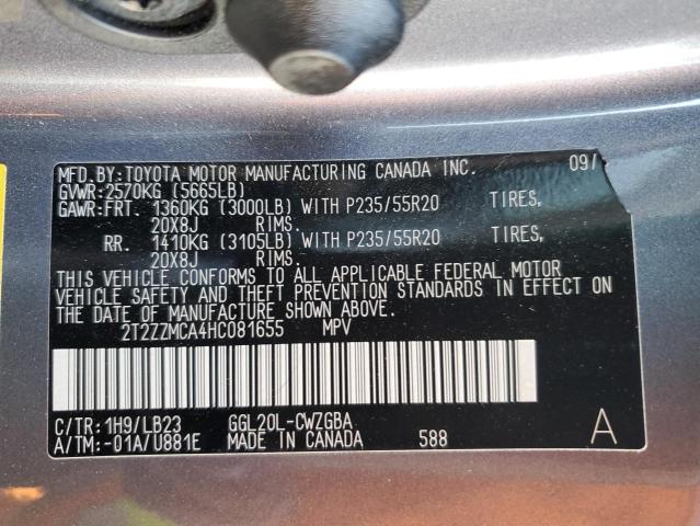 Photo 9 VIN: 2T2ZZMCA4HC081655 - LEXUS RX 350 BAS 