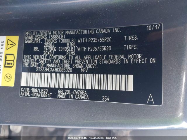 Photo 8 VIN: 2T2ZZMCA4HC085320 - LEXUS RX 