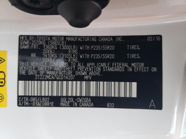 Photo 12 VIN: 2T2ZZMCA7GC014207 - LEXUS RX350 