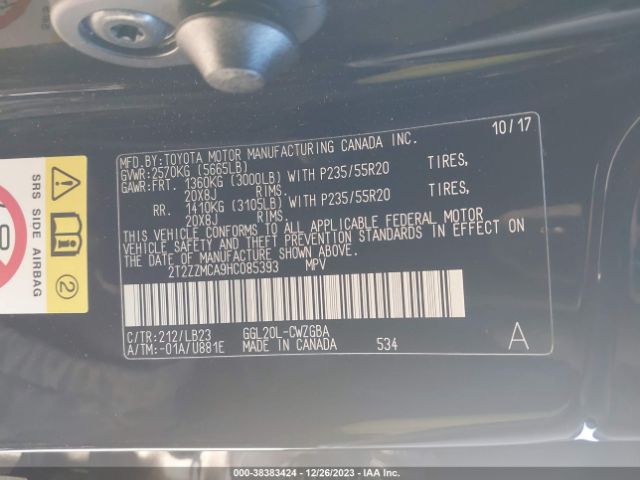 Photo 8 VIN: 2T2ZZMCA9HC085393 - LEXUS RX 350 