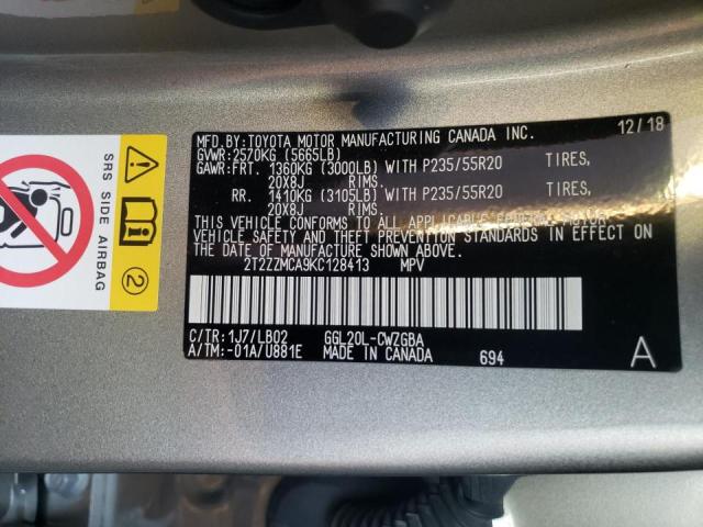 Photo 9 VIN: 2T2ZZMCA9KC128413 - LEXUS RX 350 BAS 