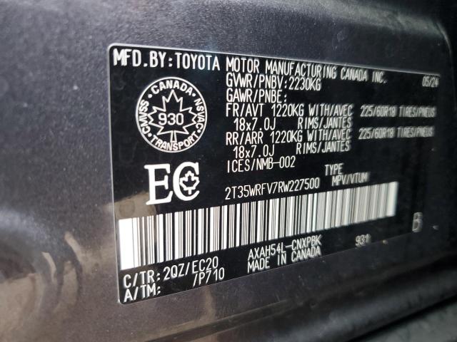 Photo 13 VIN: 2T35WRFV7RW227500 - TOYOTA RAV4 XSE 