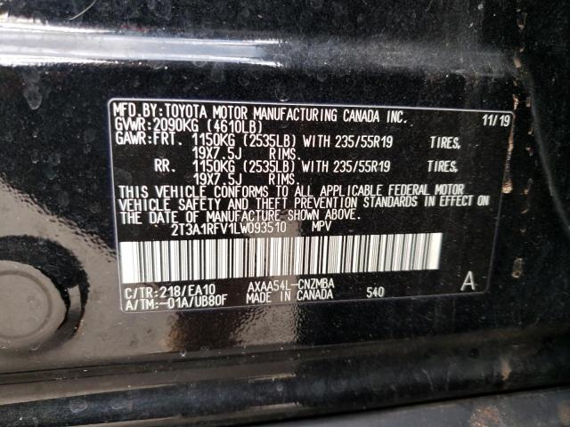 Photo 11 VIN: 2T3A1RFV1LW093510 - TOYOTA RAV4 XLE P 