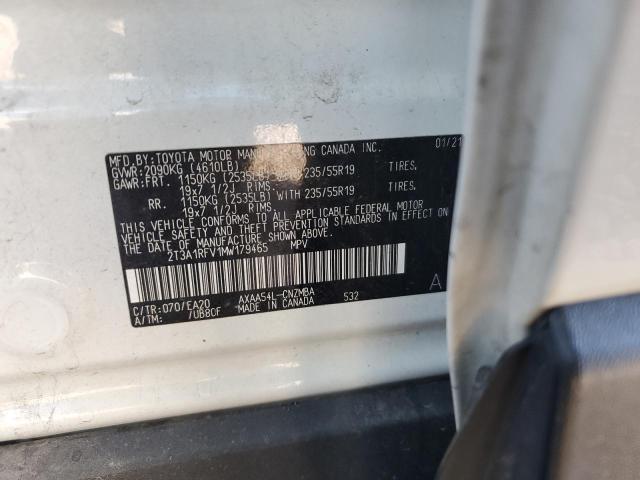 Photo 12 VIN: 2T3A1RFV1MW179465 - TOYOTA RAV4 XLE P 