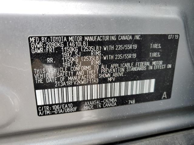 Photo 12 VIN: 2T3A1RFV2KW071143 - TOYOTA RAV4 