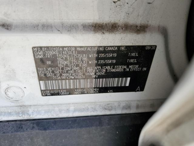 Photo 12 VIN: 2T3A1RFV2MW146670 - TOYOTA RAV4 XLE P 