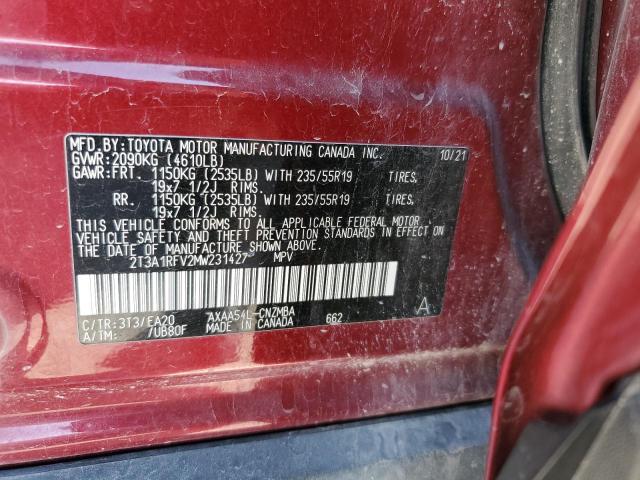 Photo 12 VIN: 2T3A1RFV2MW231427 - TOYOTA RAV4 