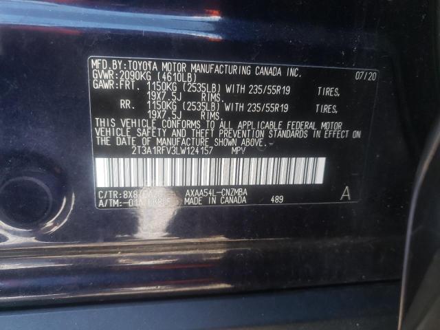 Photo 12 VIN: 2T3A1RFV3LW124157 - TOYOTA RAV4 XLE P 