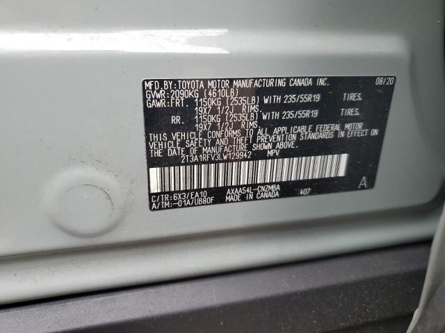 Photo 12 VIN: 2T3A1RFV3LW129942 - TOYOTA RAV4 XLE P 