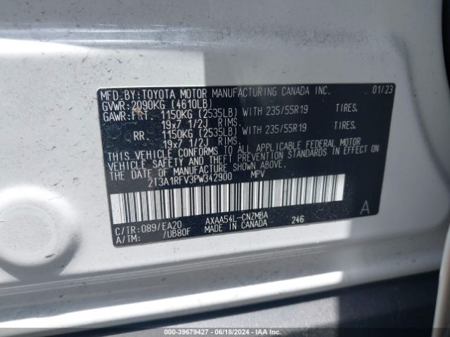 Photo 8 VIN: 2T3A1RFV3PW342900 - TOYOTA RAV4 