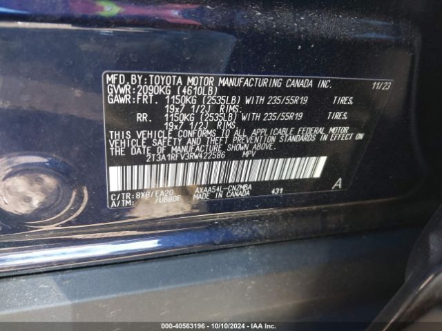 Photo 8 VIN: 2T3A1RFV3RW422586 - TOYOTA RAV4 