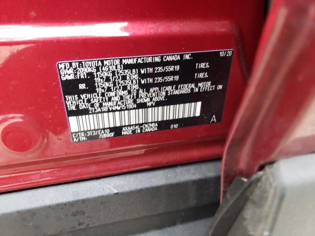 Photo 9 VIN: 2T3A1RFV4MW151904 - TOYOTA RAV4 XLE P 