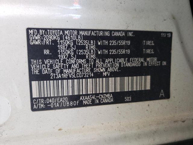 Photo 11 VIN: 2T3A1RFV5LC073214 - TOYOTA RAV4 XLE P 