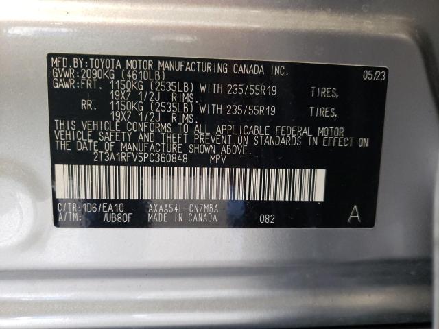 Photo 12 VIN: 2T3A1RFV5PC360848 - TOYOTA RAV4 XLE P 