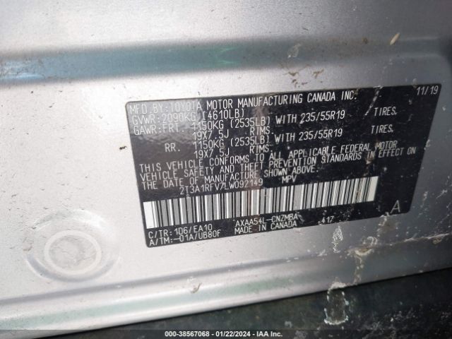 Photo 8 VIN: 2T3A1RFV7LW092149 - TOYOTA RAV4 