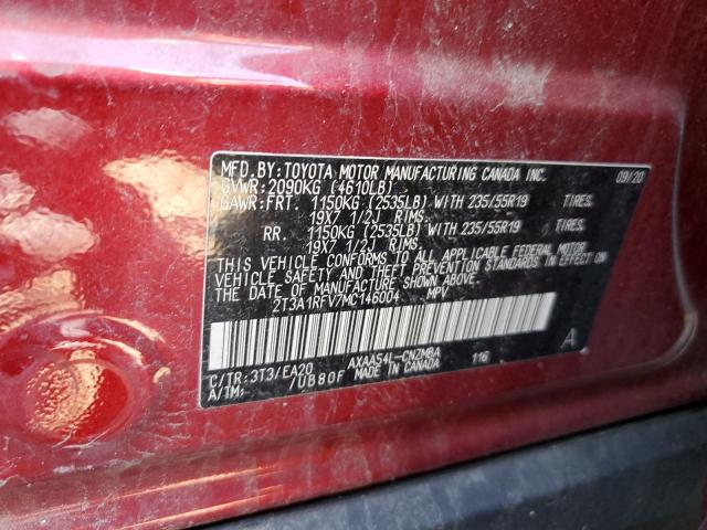 Photo 11 VIN: 2T3A1RFV7MC146004 - TOYOTA RAV4 XLE P 