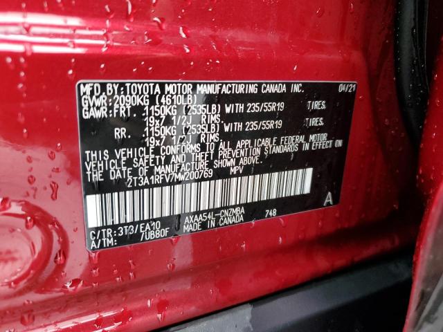 Photo 12 VIN: 2T3A1RFV7MW200769 - TOYOTA RAV4 