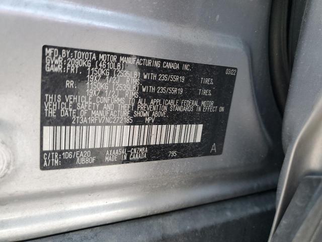 Photo 12 VIN: 2T3A1RFV7NC272185 - TOYOTA RAV4 XLE P 