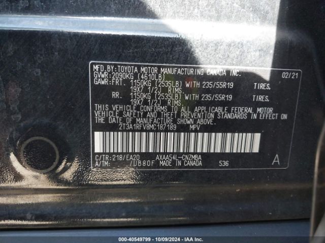 Photo 8 VIN: 2T3A1RFV8MC187189 - TOYOTA RAV4 