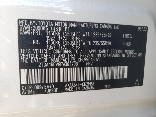 Photo 13 VIN: 2T3A1RFV8PW381238 - TOYOTA RAV4 XLE P 