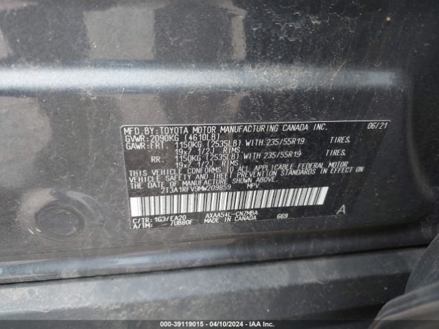 Photo 8 VIN: 2T3A1RFV9MW209859 - TOYOTA RAV4 