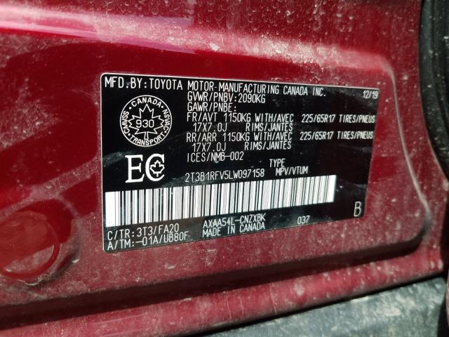 Photo 9 VIN: 2T3B1RFV5LW097158 - TOYOTA RAV4 LE 