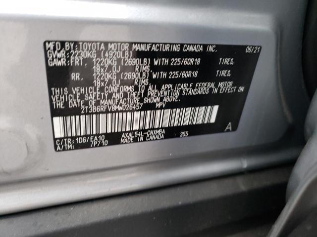 Photo 12 VIN: 2T3B6RFV8MW026457 - TOYOTA RAV4 XLE P 